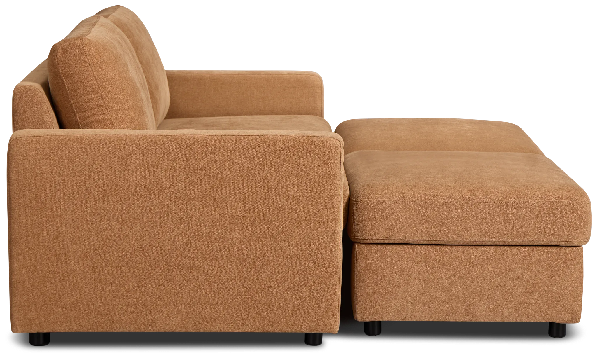 Addie Brown Fabric 4-piece Pit Storage Sectional