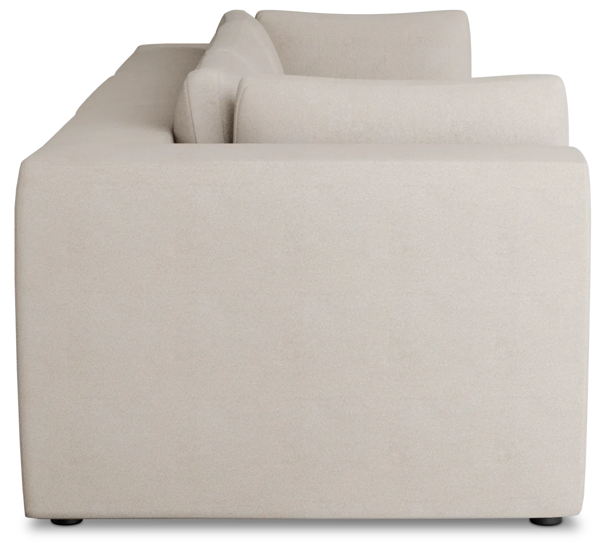 Destin Sutton Beige Fabric 3 Piece Modular Sofa