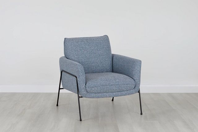 Kace Blue Fabric Accent Chair (0)