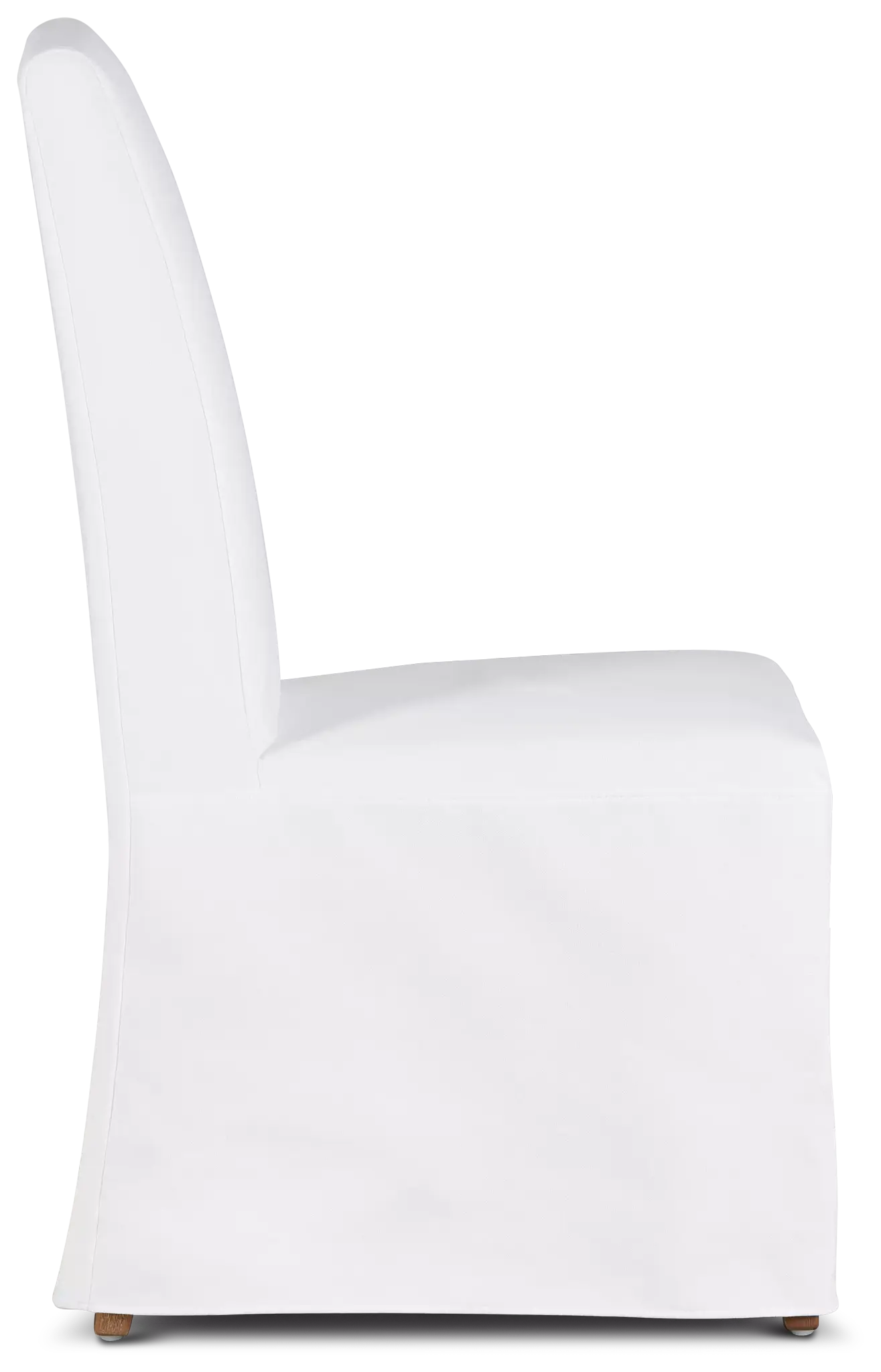 Harbor White Long Slipcover Chair With Light Tone Leg Harbor White Long Slipcover Chair With Light Tone Leg