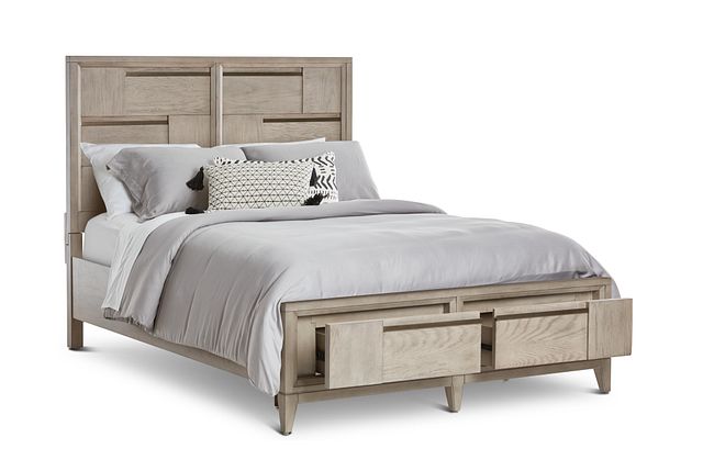 Sedona Gray Panel Storage Bed