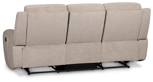 Walker Beige Fabric Reclining Sofa