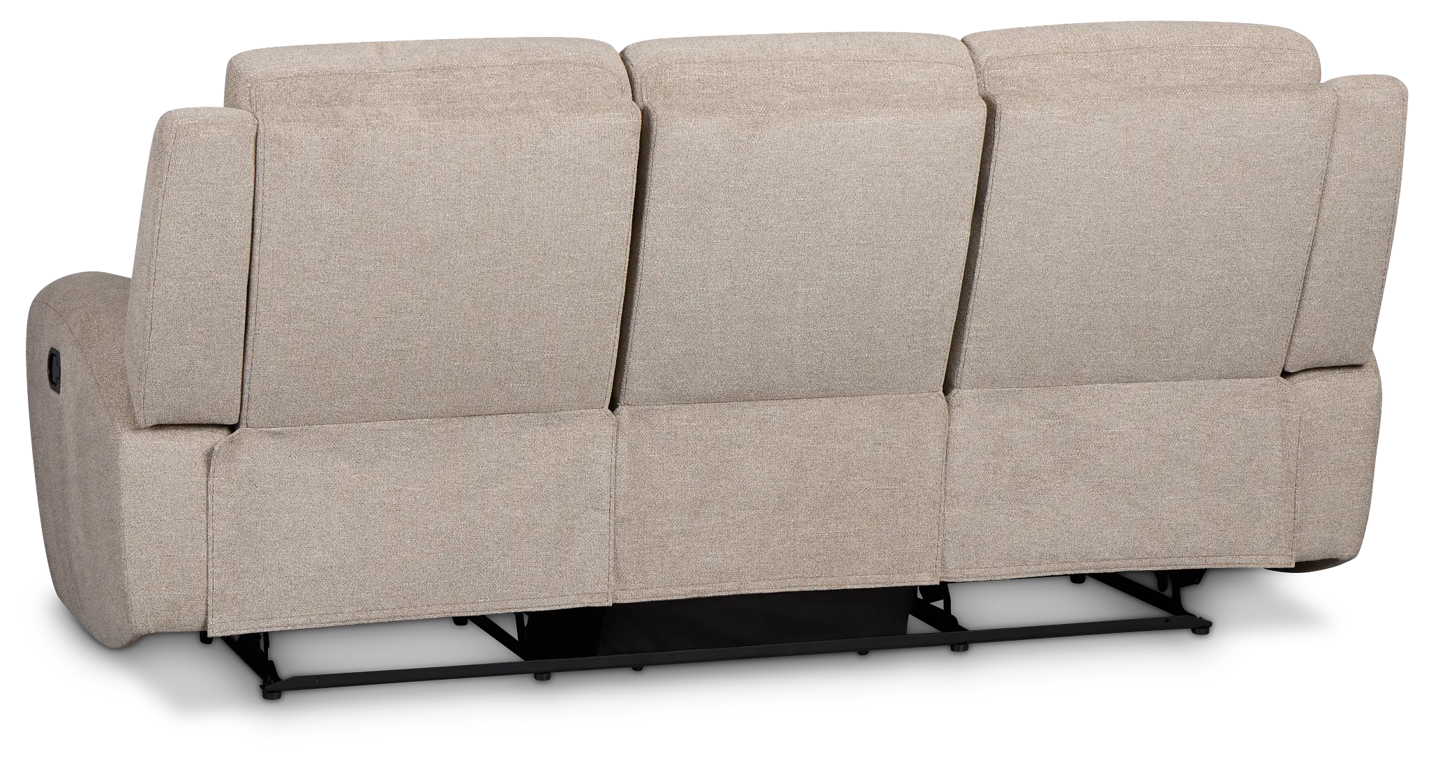 Walker Beige Fabric Reclining Sofa Walker Beige Fabric Reclining Sofa