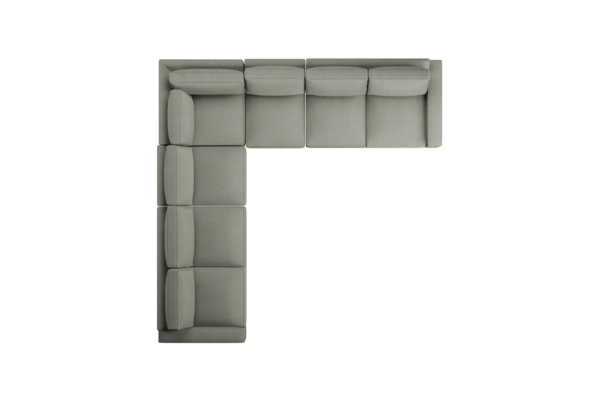 Edgewater Delray Pewter Large Two-arm Sectional