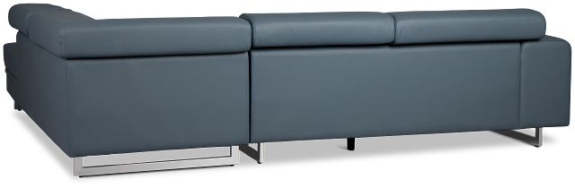 Drew Dark Blue Micro Right Chaise Sectional