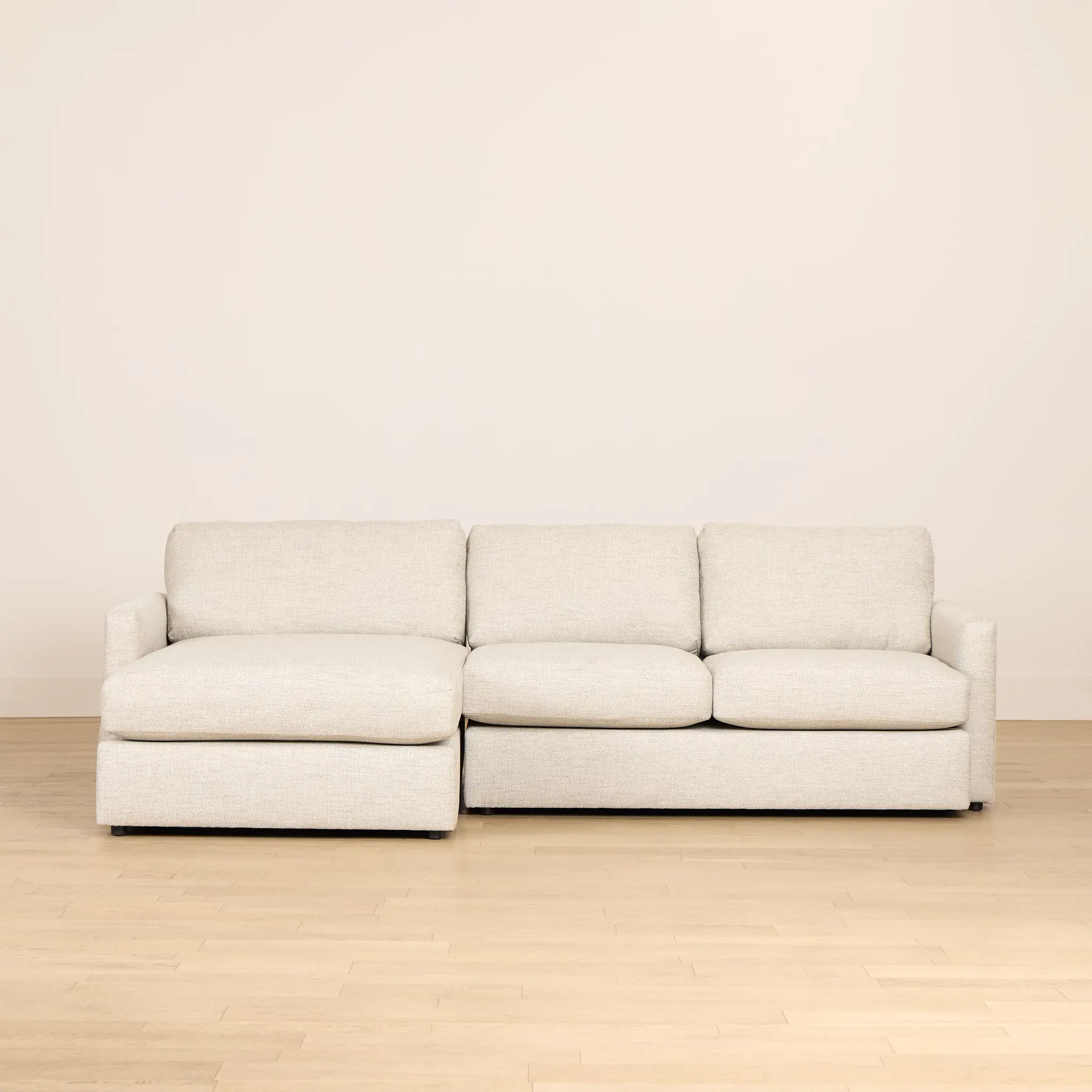 Maxwell Light Gray Fabric Left Chaise Sectional Maxwell Light Gray Fabric Left Chaise Sectional