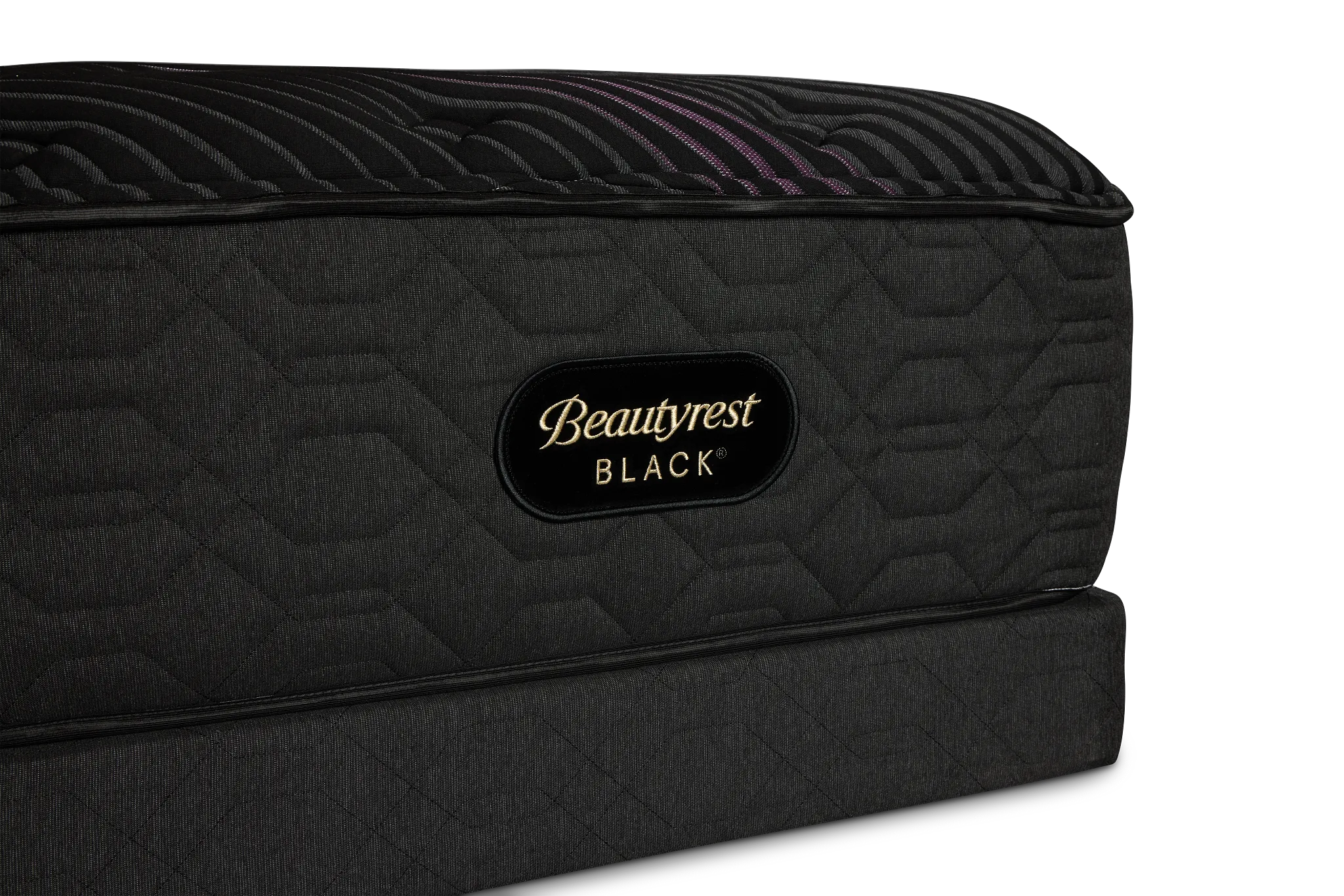 Beautyrest Black Series Two Plush Tight Top Low-profile Mattress Set