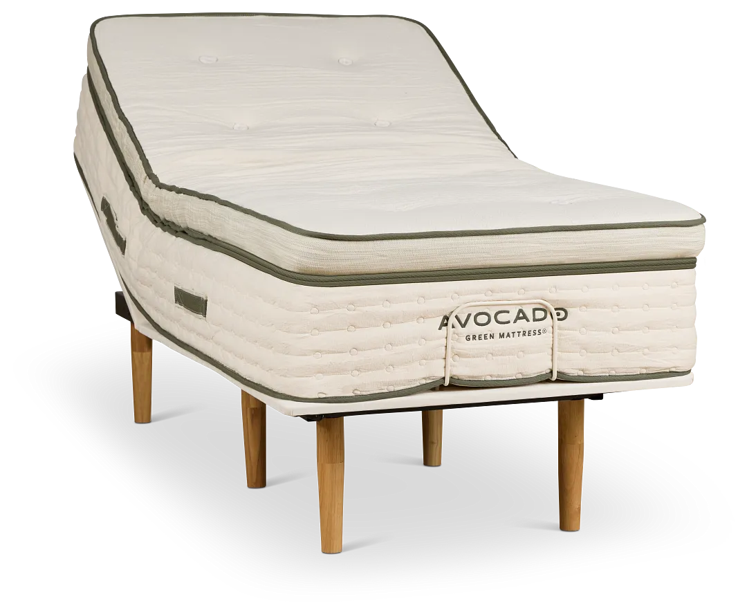 Avocado Green Plush Eco Adjustable Mattress Set