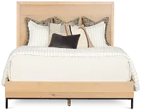 Highland Light Tone Panel Bed