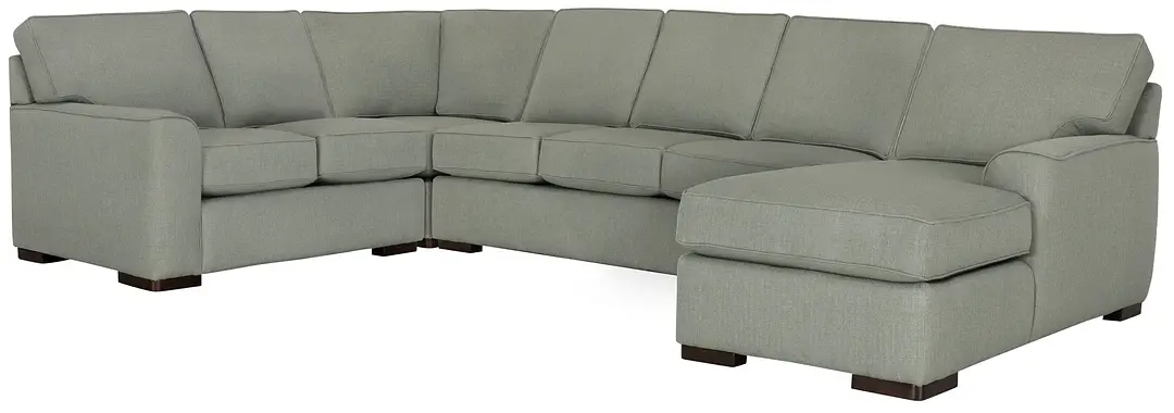 Austin Green Fabric Right Chaise Memory Foam Sleeper Sectional Austin Green Fabric Right Chaise Memory Foam Sleeper Sectional