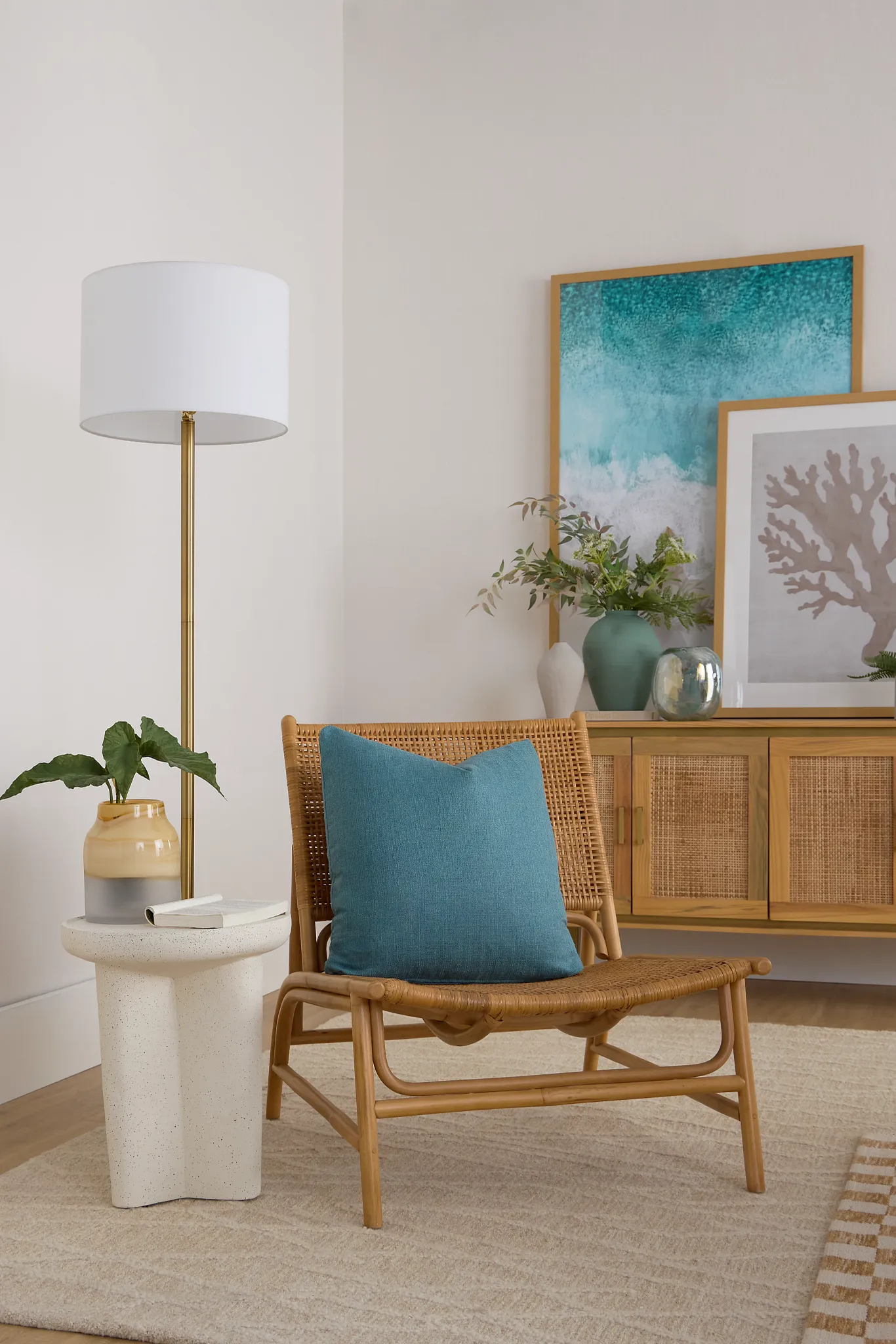 Oahu Light Tone Woven Accent Chair