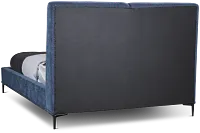 Emit Dark Blue Uph Panel Bed