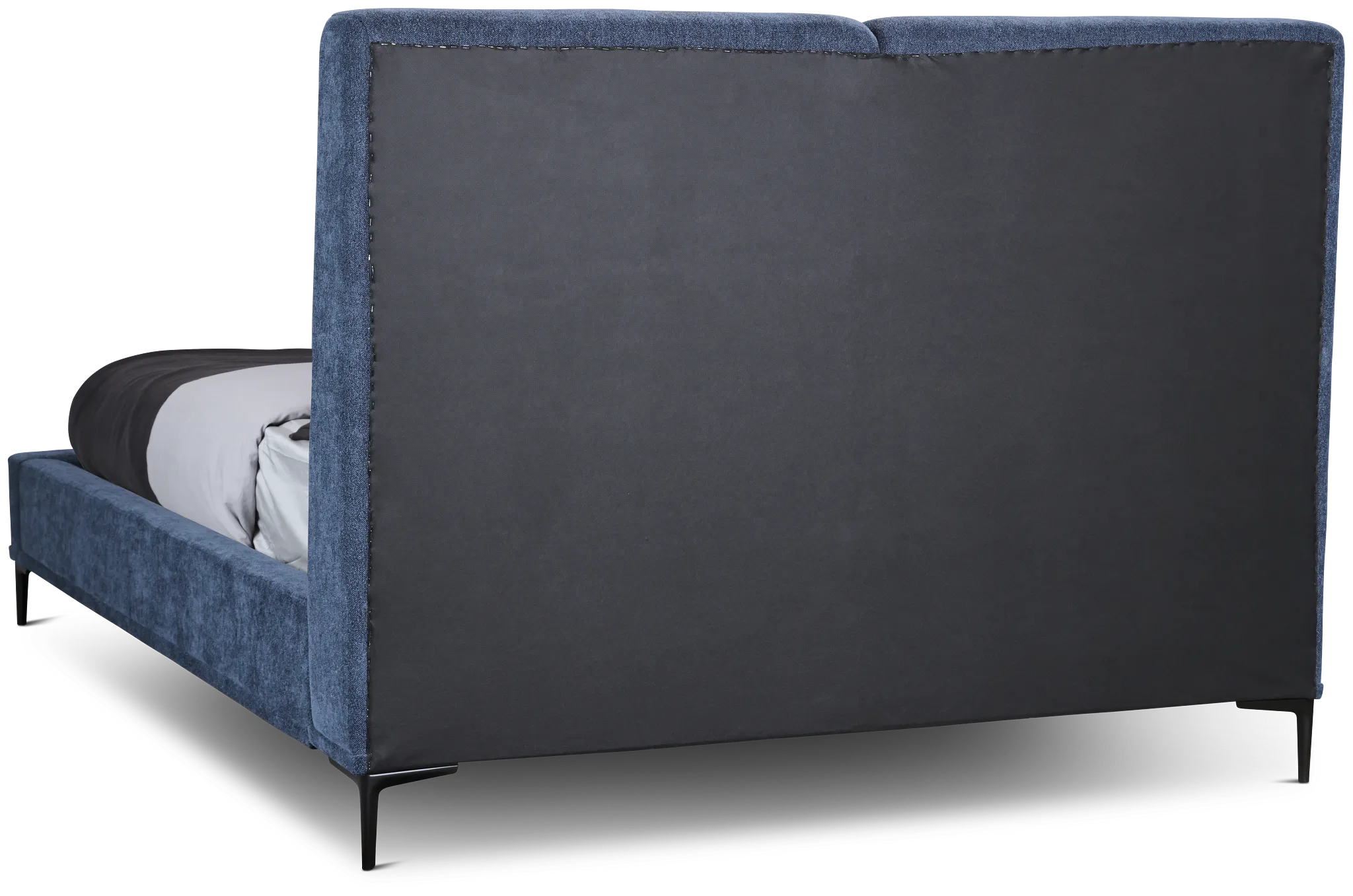 Emit Dark Blue Uph Panel Bed