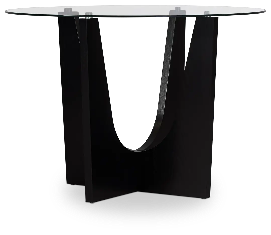 Oxford Glass Round High Dining Table Oxford Glass Round High Dining Table