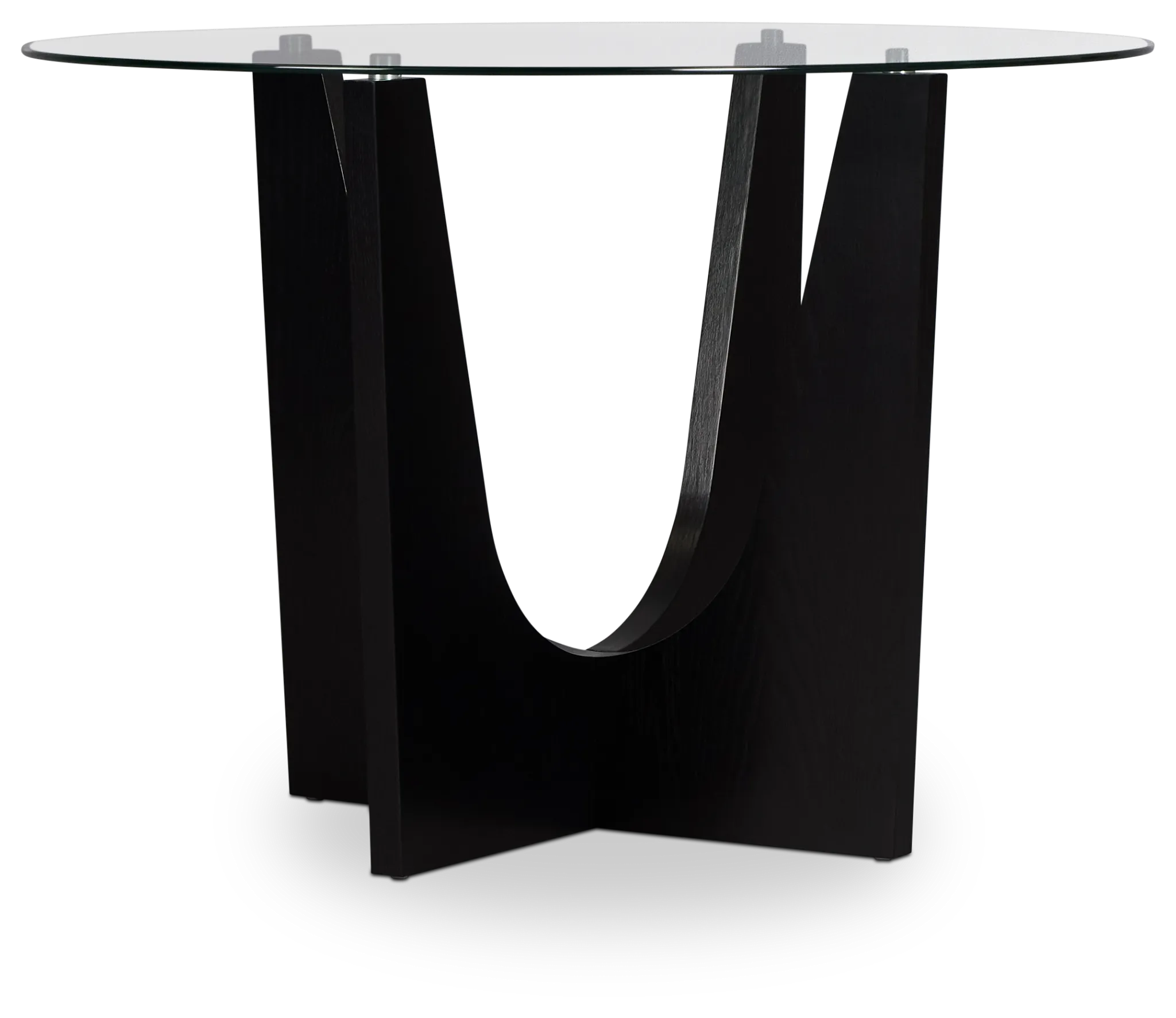 Oxford Glass Round High Dining Table