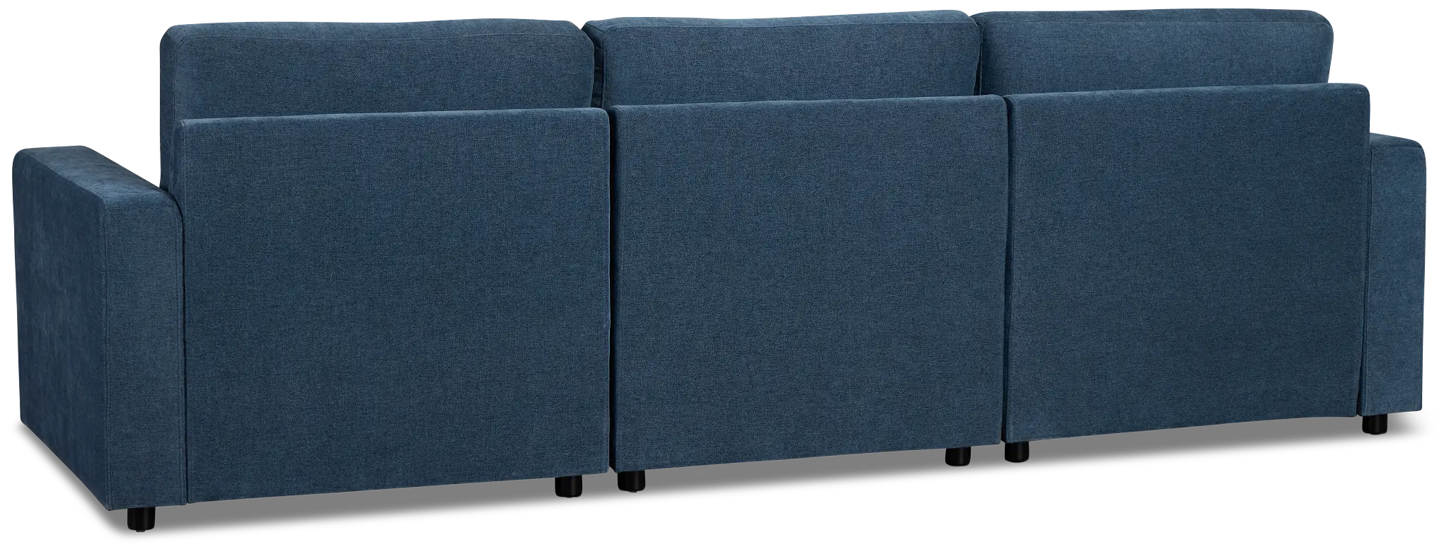 Addie Blue Fabric 3-piece Modular Storage Sofa Addie Blue Fabric 3-piece Modular Storage Sofa