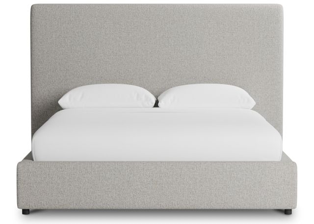 Gayton Elavation Khaki 54" Upholstered Platform Bed