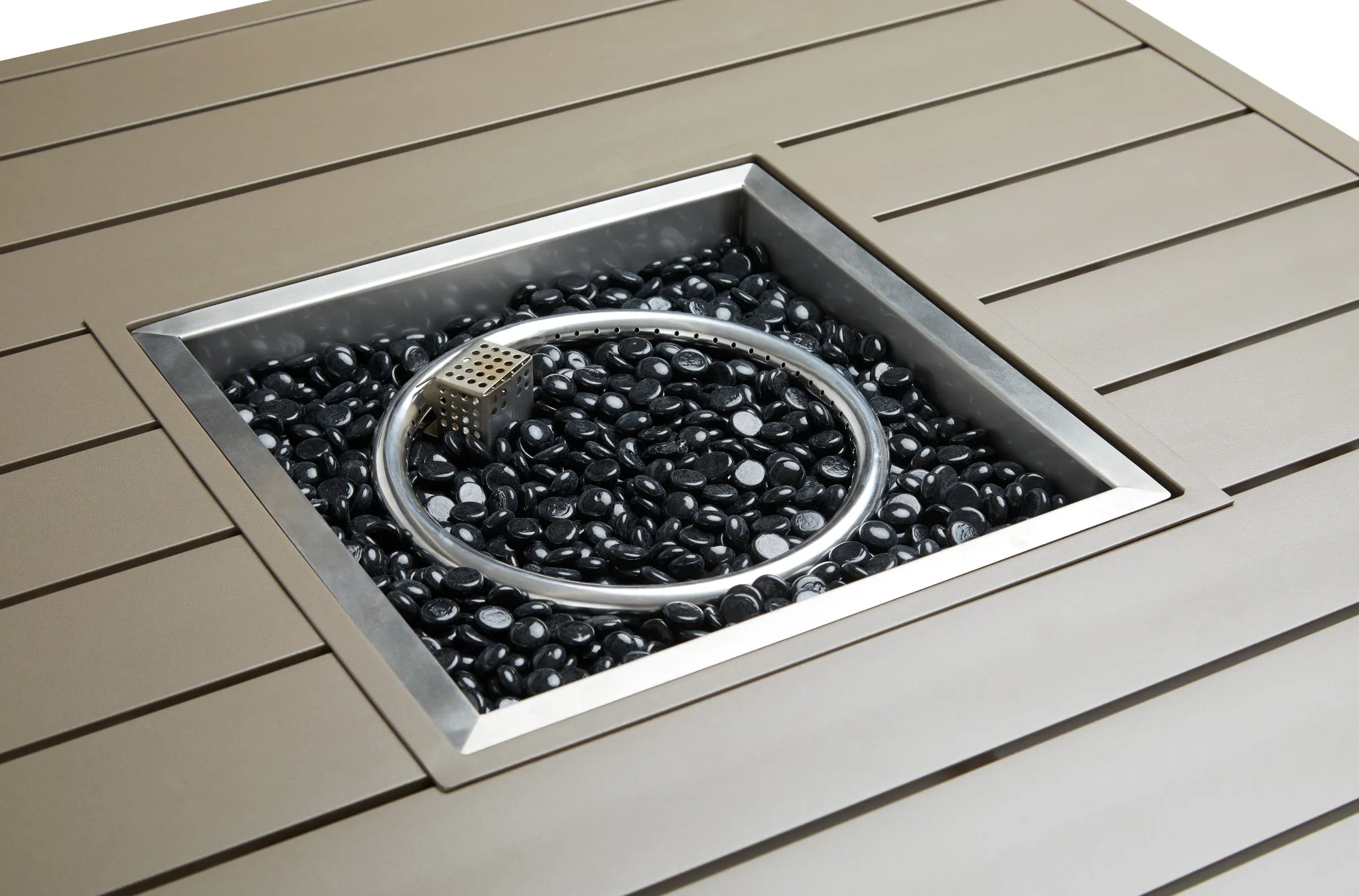 Raleigh Taupe Square Fire Pit