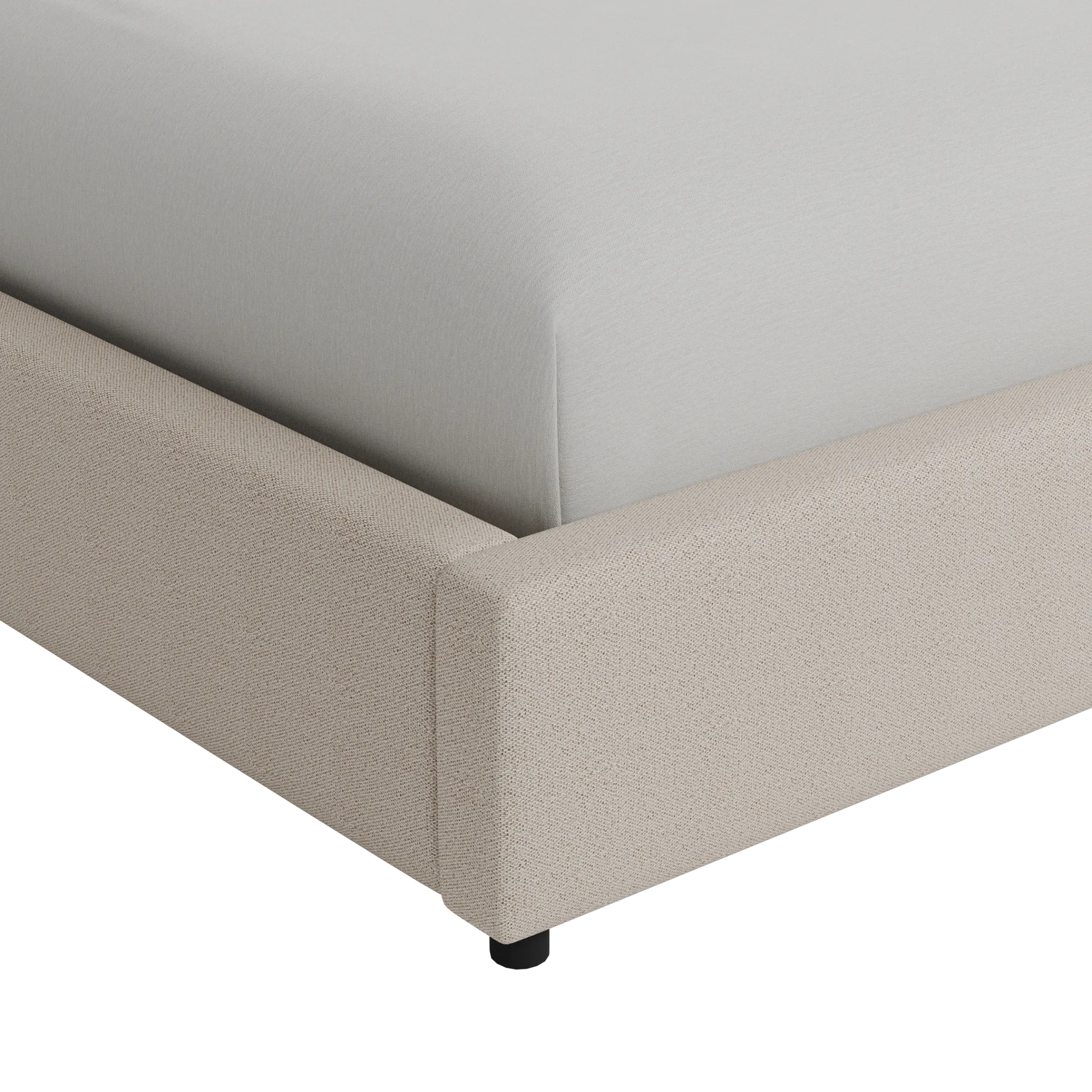 Grayton Gellar Brown 44" Upholstered Platform Bed