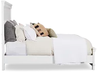 Anton White Panel Bed