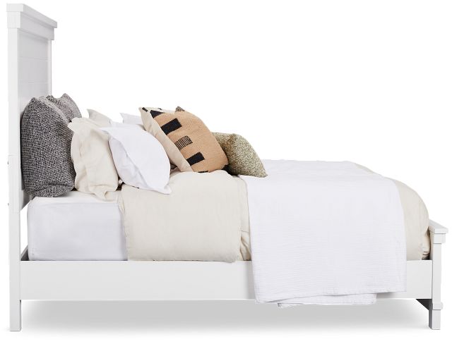 Anton White Panel Bed