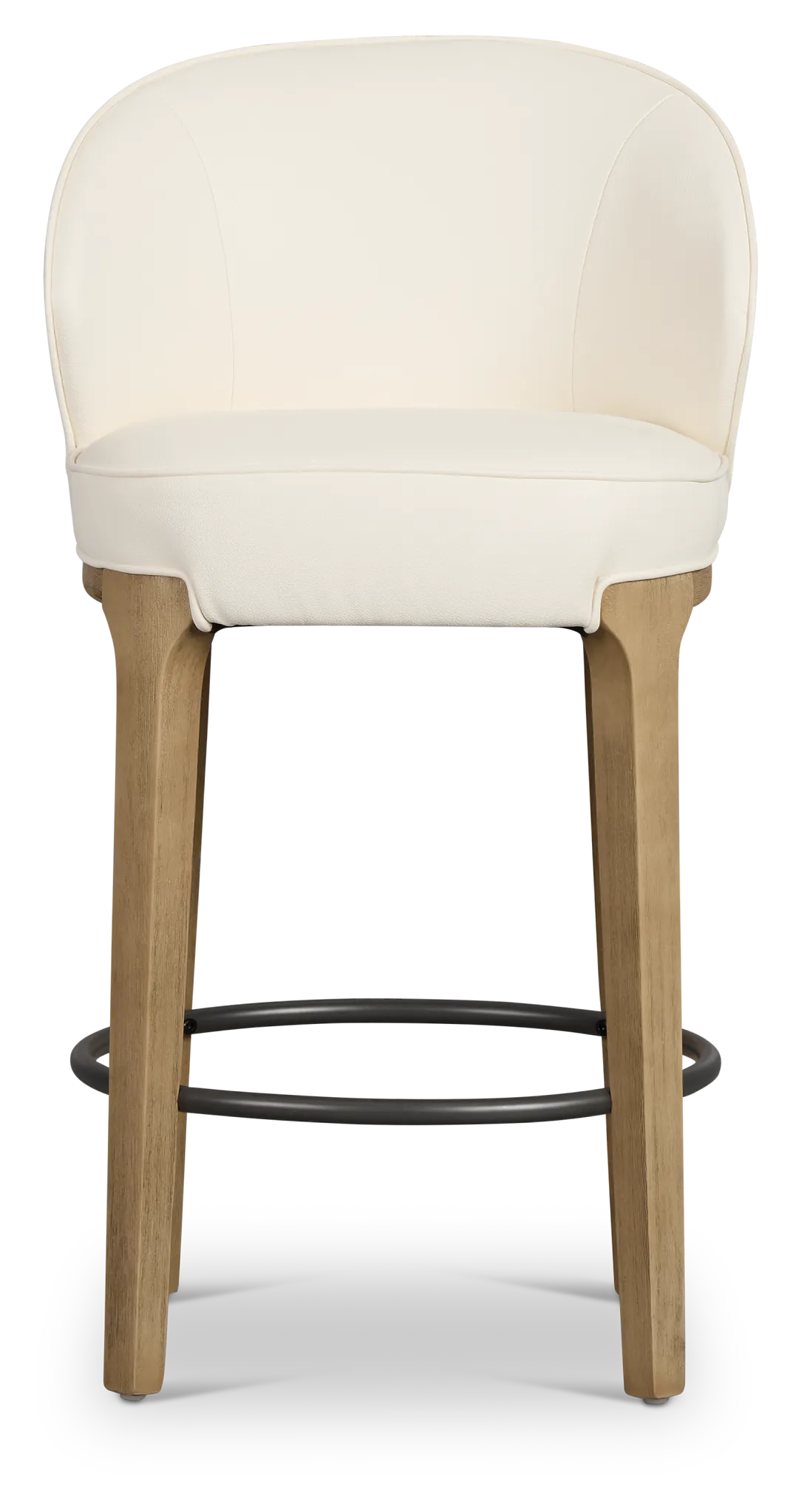 Libby Whitemicro 24" Upholstered Barstool