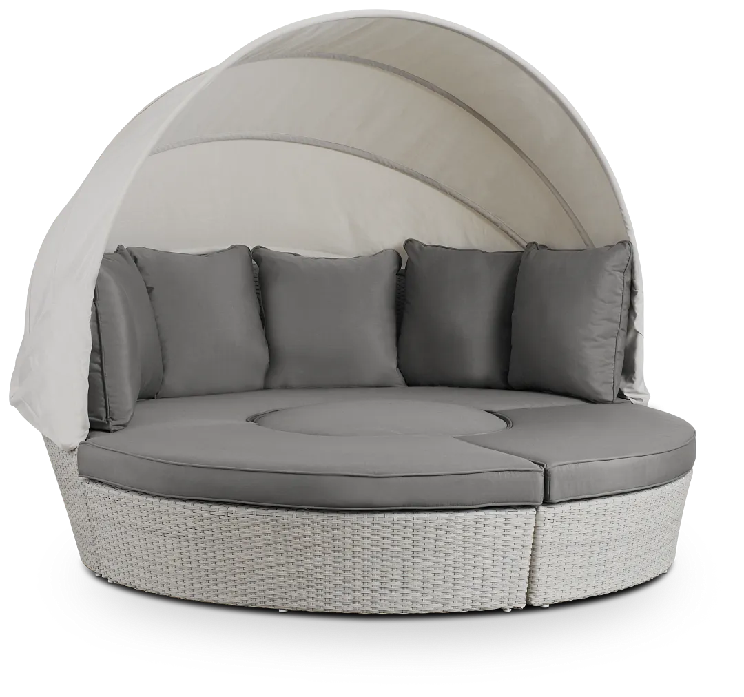 Biscayne Gray Canopy Daybed