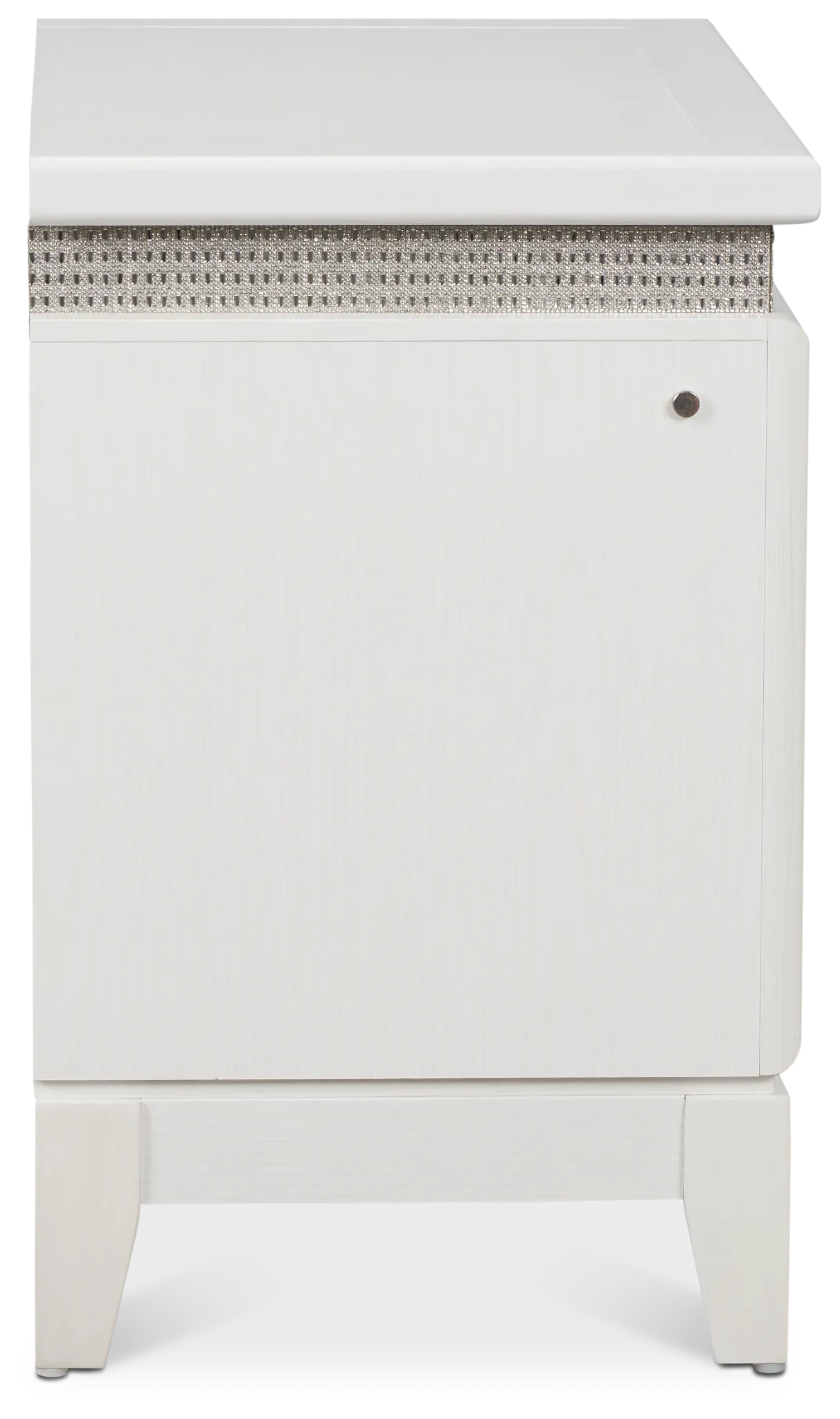 Alessandria White Lighted Nightstand