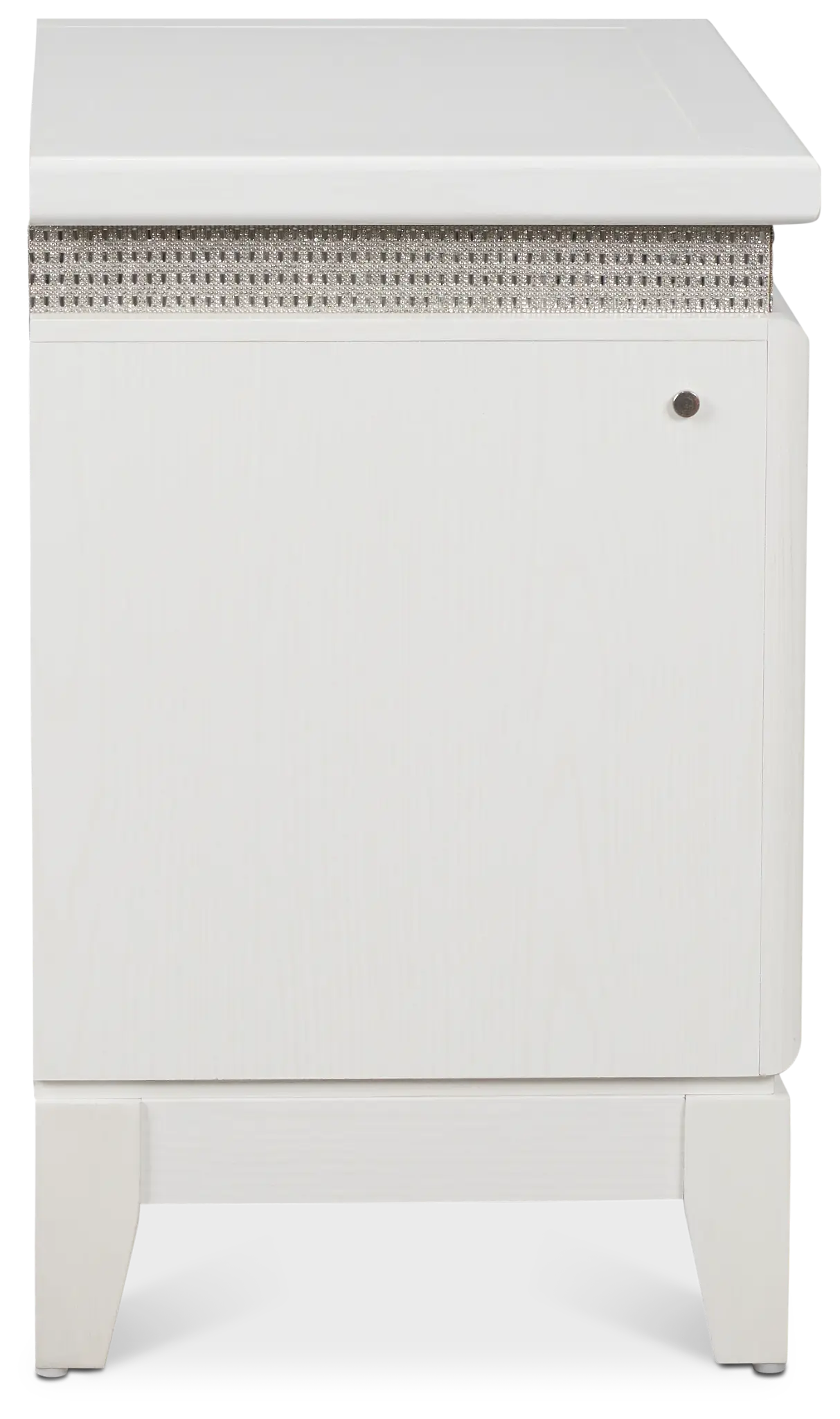 Alessandria White Lighted Nightstand Alessandria White Lighted Nightstand