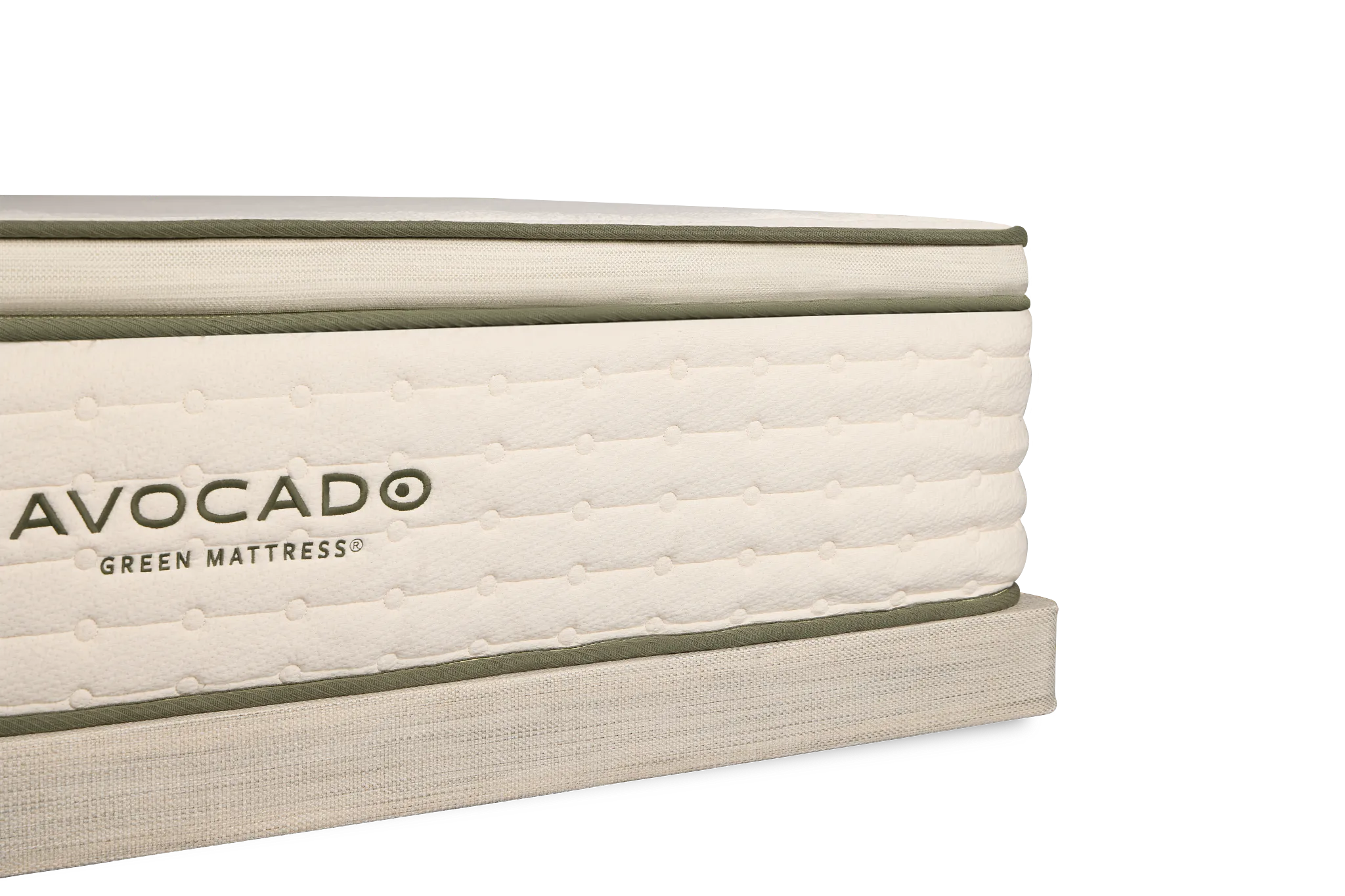Avocado Green Cushion Firm Low-profile Mattress Set