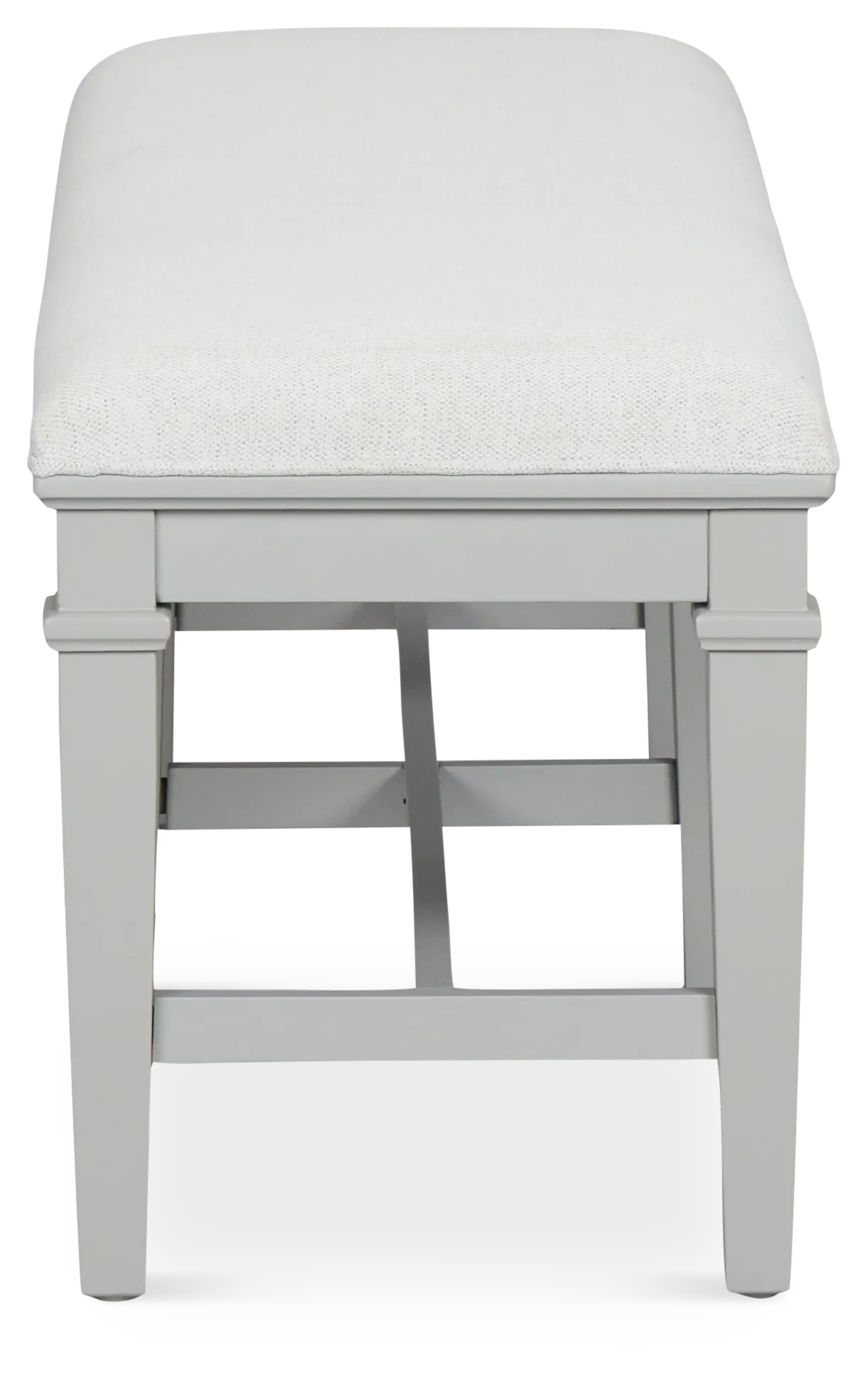 Cape Cod Gray Upholstered Dining Bench