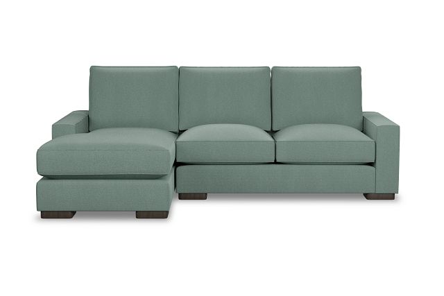 Edgewater Delray Light Green Left Chaise Sectional