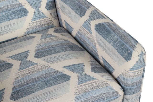 Everly Blue Fabric Accent Chair