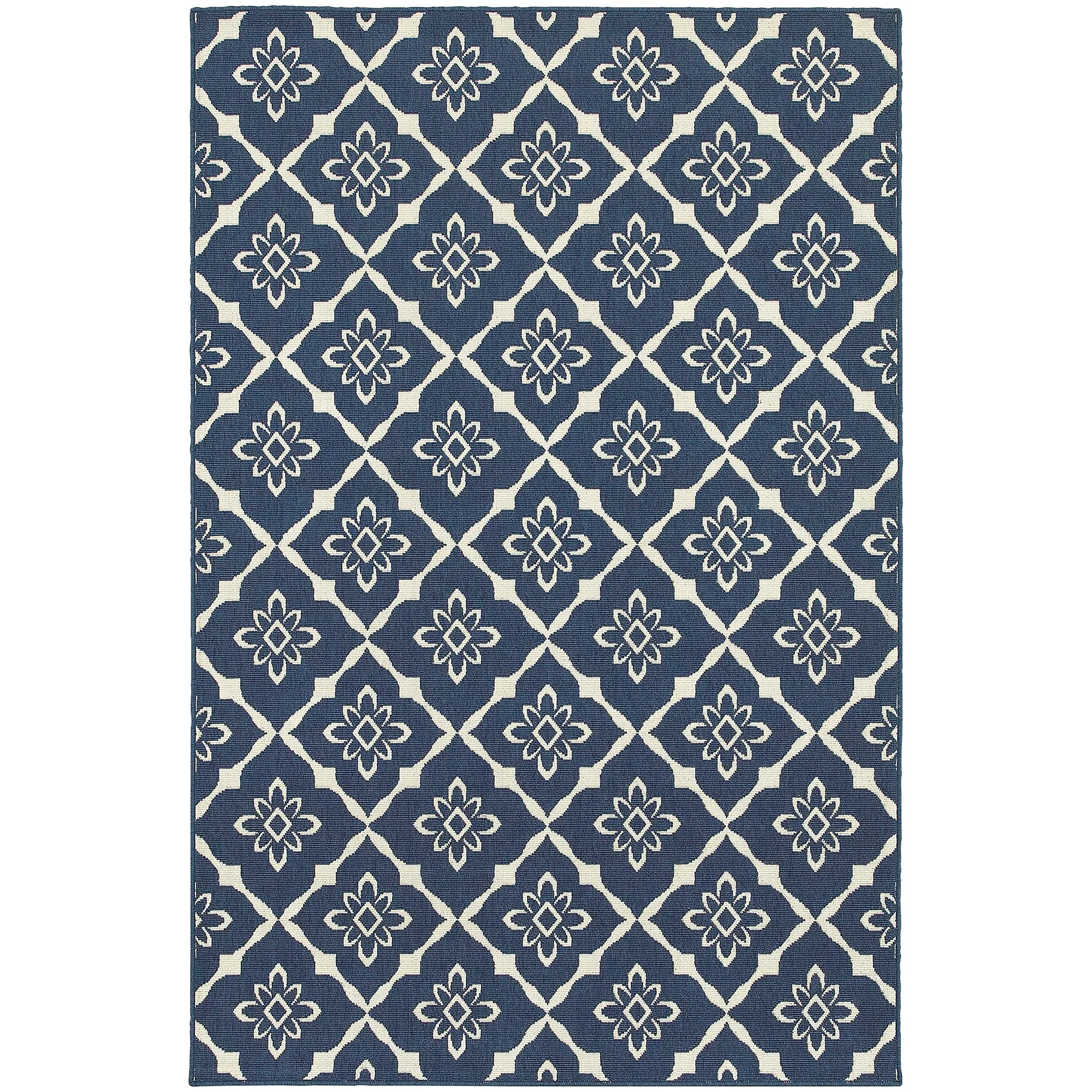 Meredith Dark Blue Indoor/outdoor 8x10 Area Rug