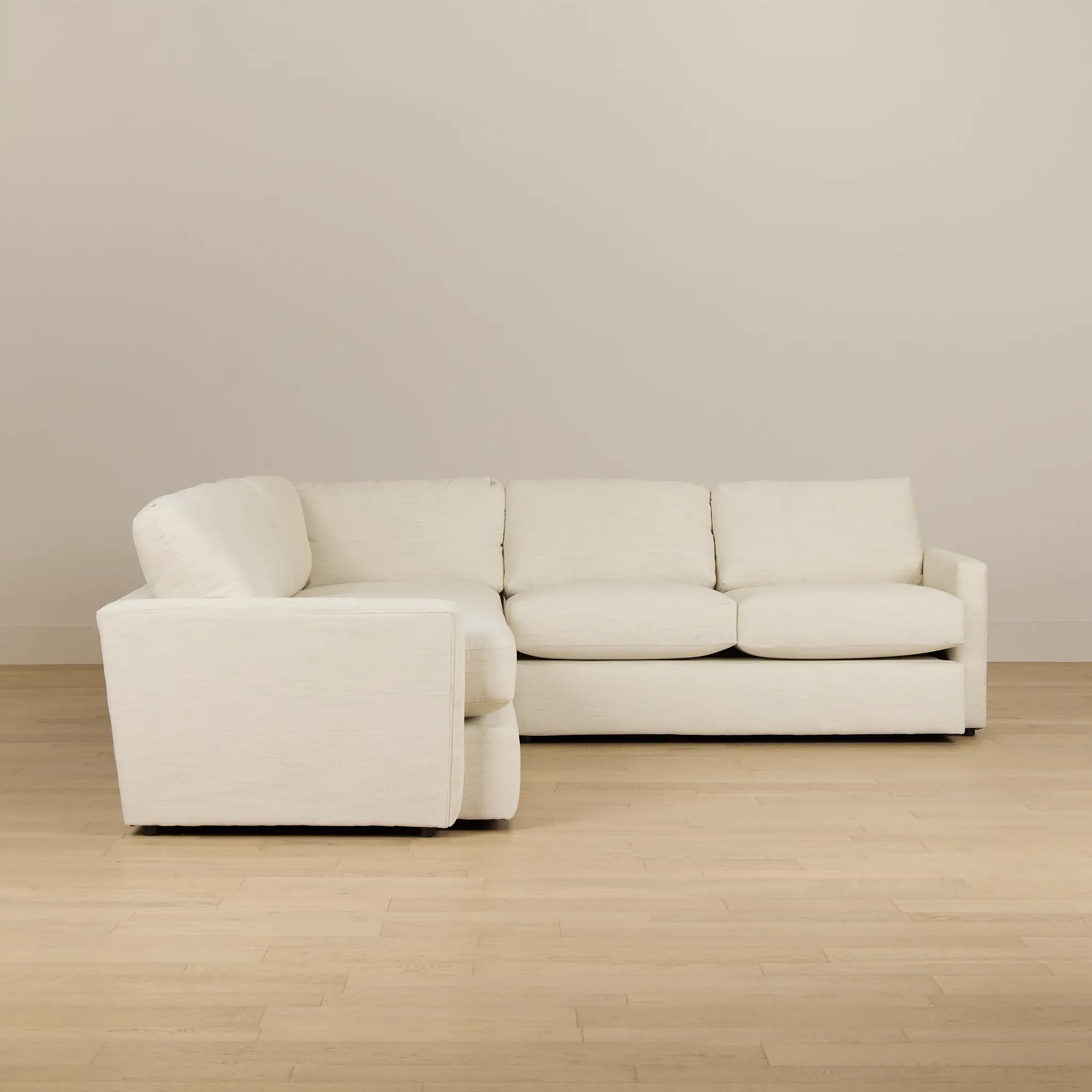 Noah Ivory Fabric Small Two-arm Sectional Noah Ivory Fabric Small Two-arm Sectional