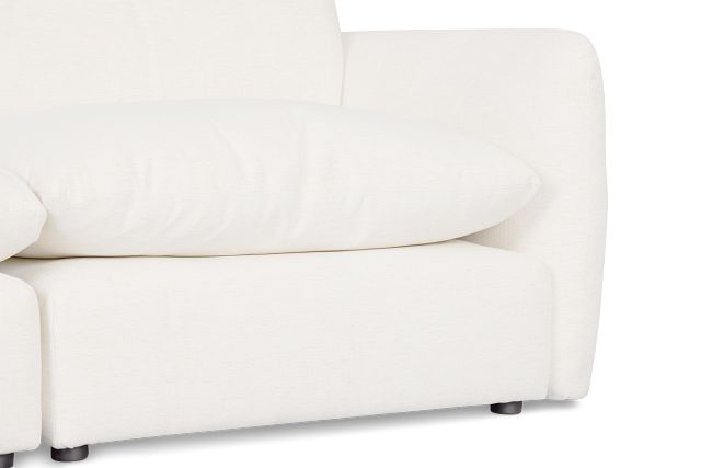 Serena White Fabric 6-piece Modular Sectional