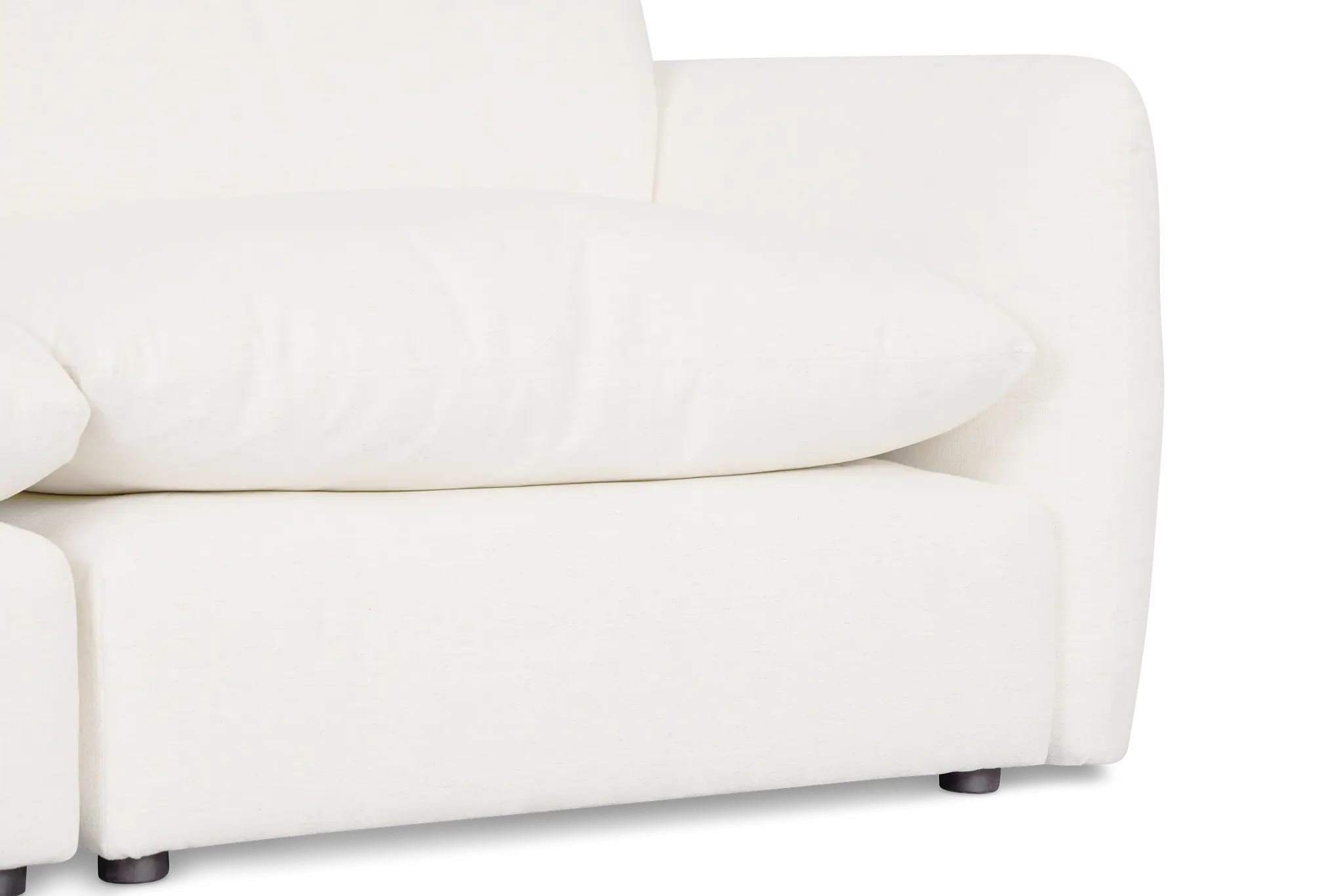 Serena White Fabric 6-piece Modular Sectional Serena White Fabric 6-piece Modular Sectional