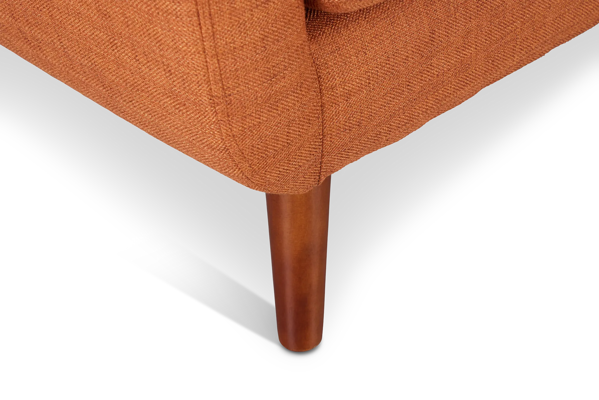 Raya Orange Fabric Chaise Sectional