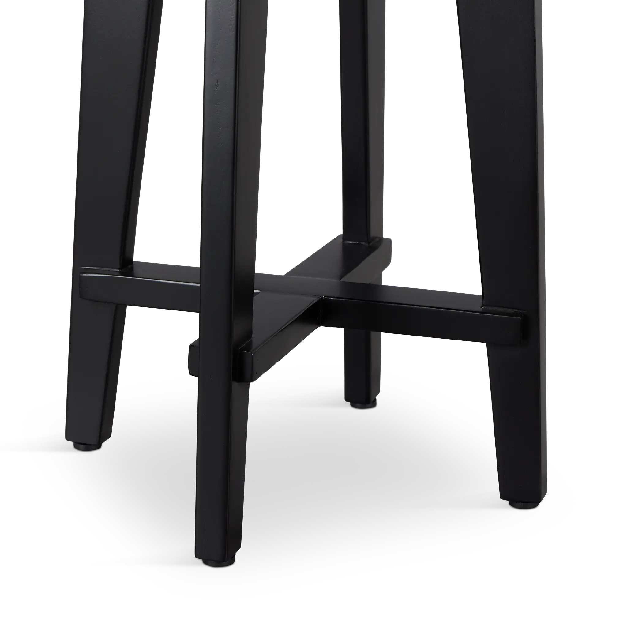 Boden Black Wood Round Chairside Table Boden Black Wood Round Chairside Table