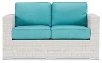 Biscayne Dark Teal Loveseat
