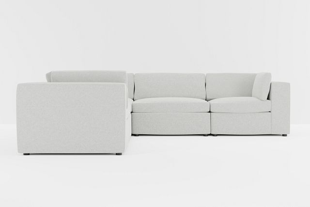 Destin Delray Pewter Fabric 5-piece Modular Sectional