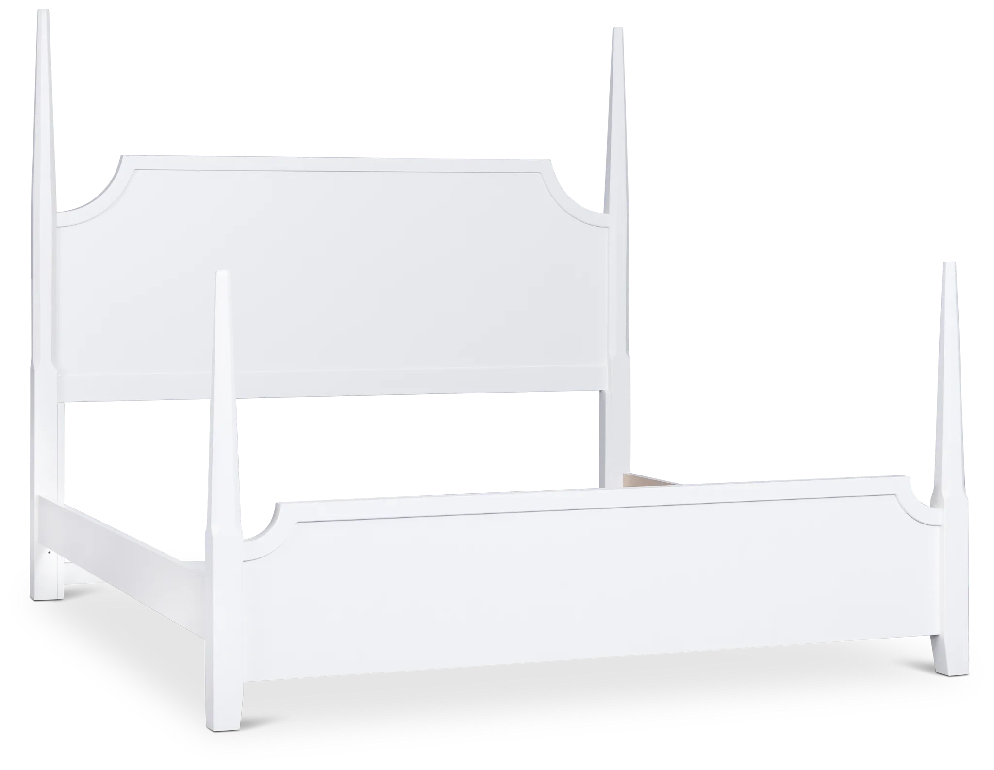 Carolina White Poster Bed