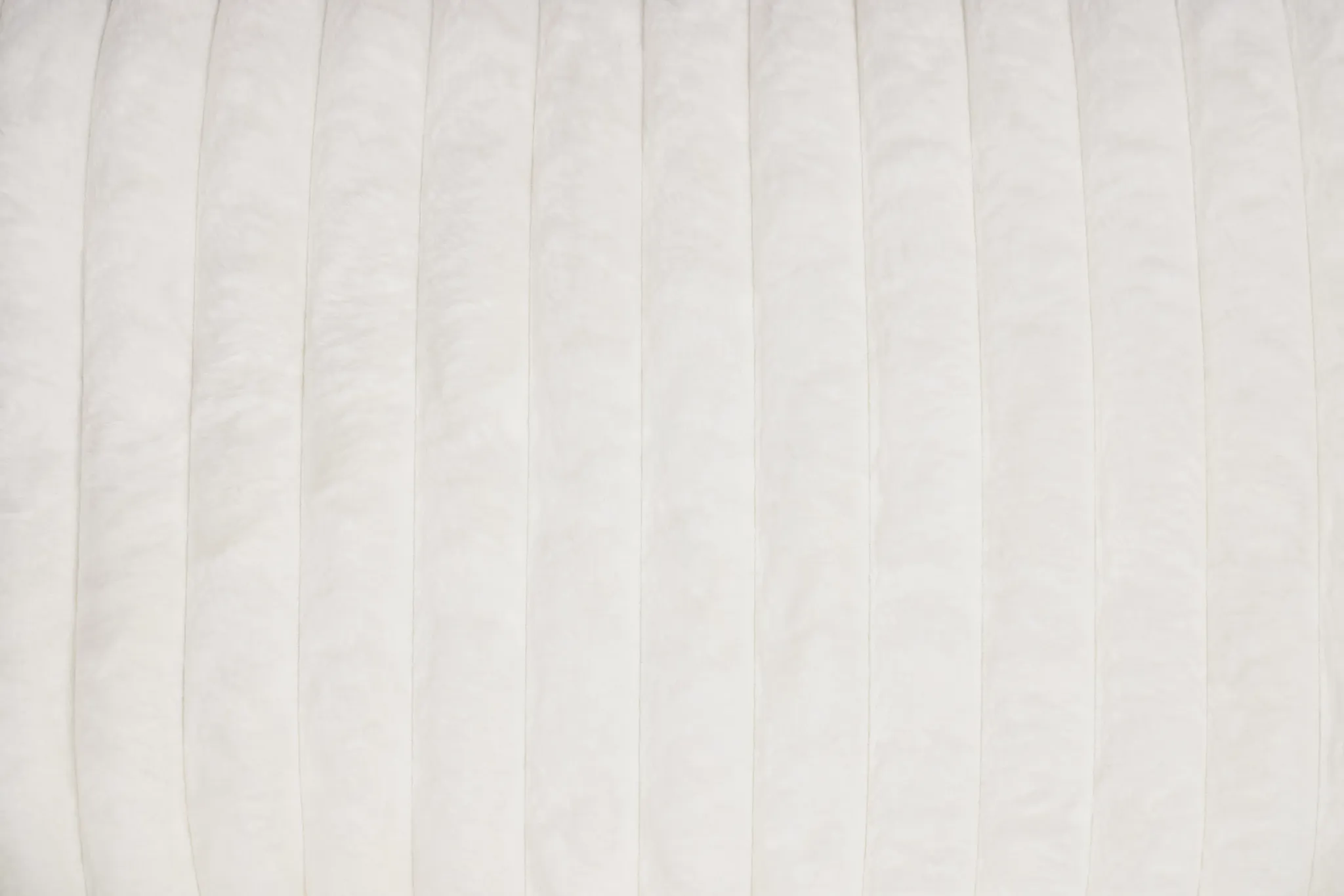 Teddy White Fabric Loveseat