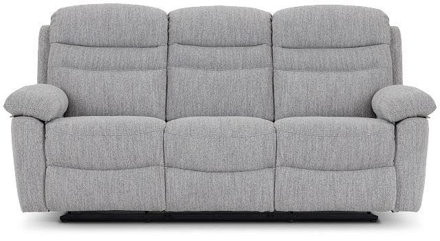 Marlowe Gray Fabric Reclining Sofa (1)