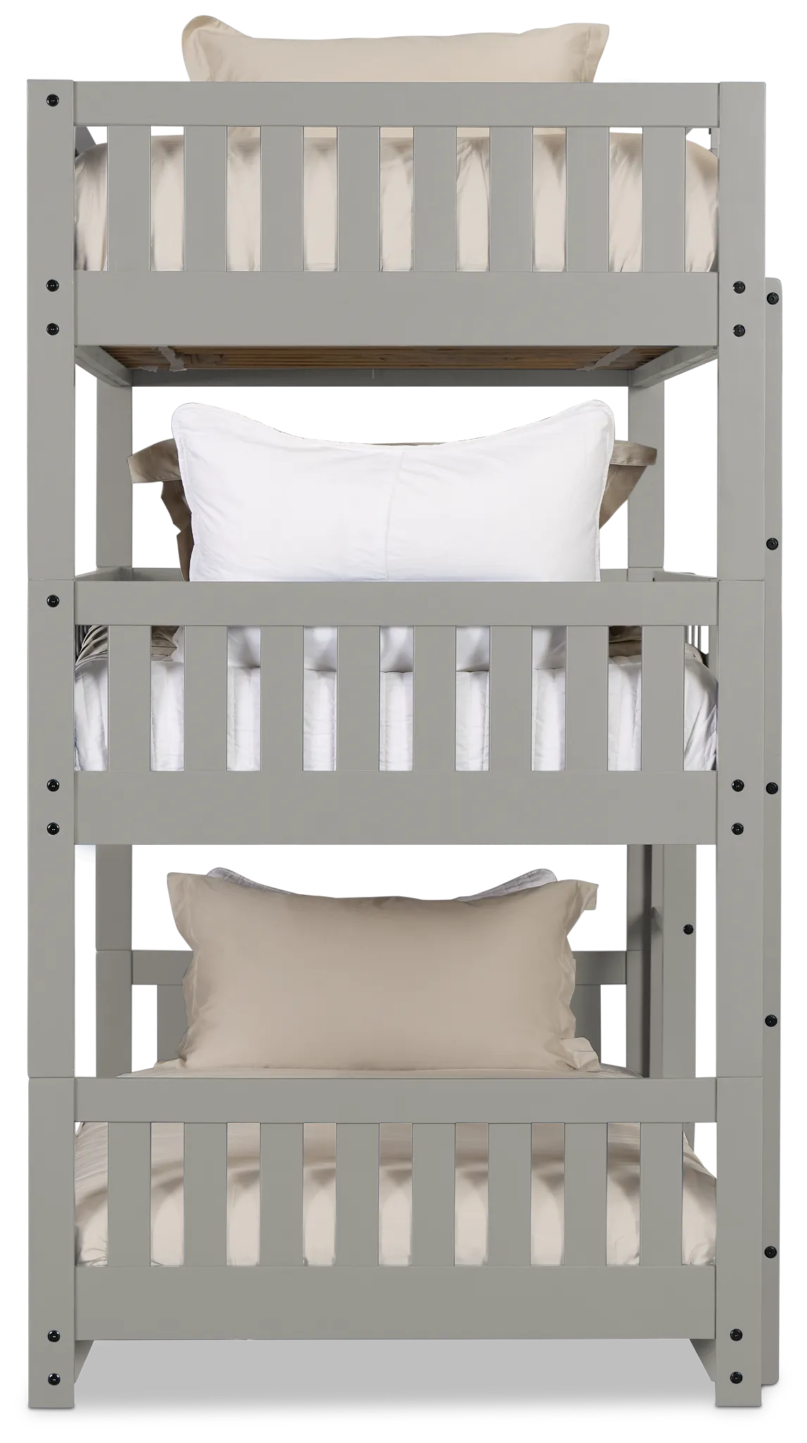 Charleston Gray Triple Bunk Bed