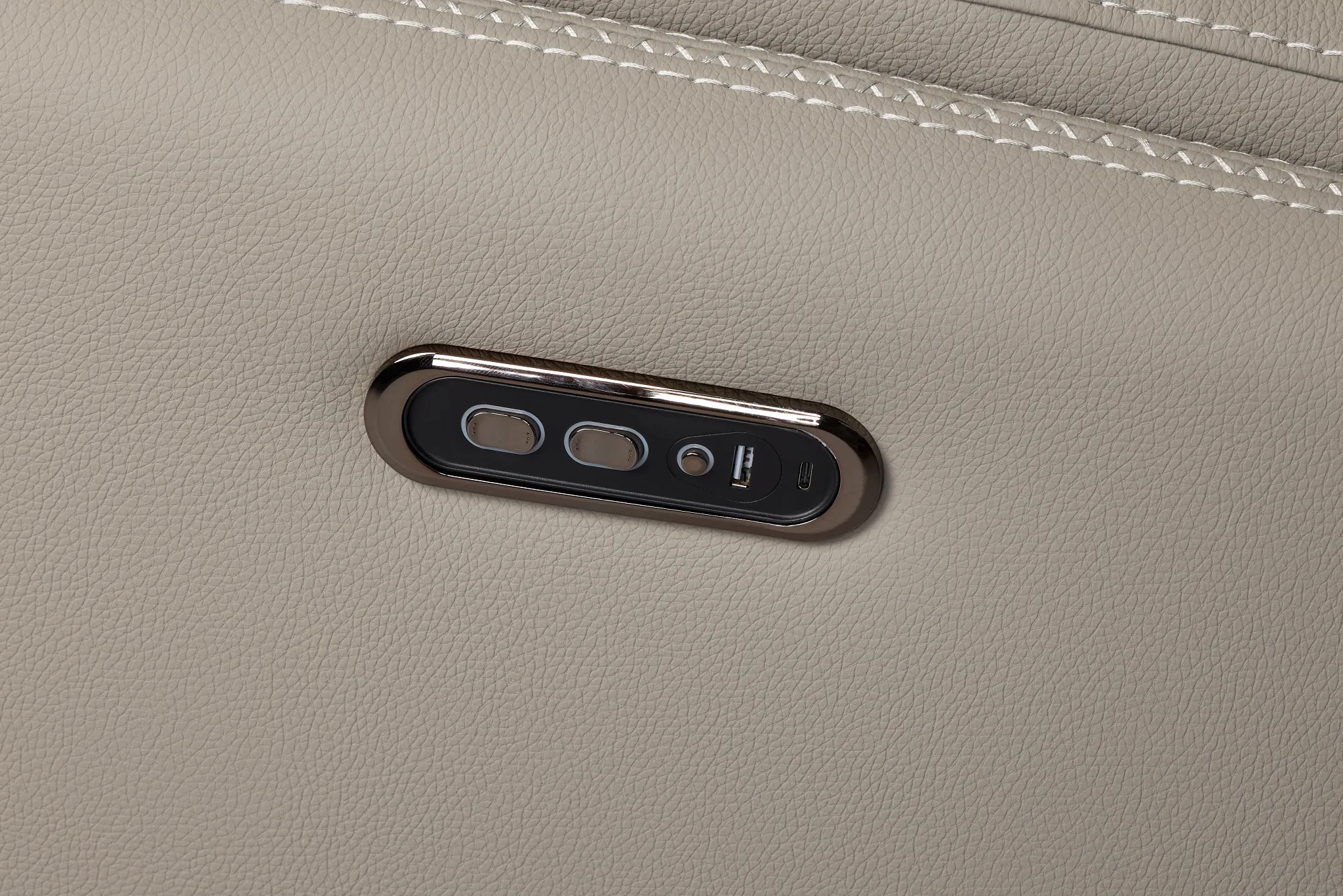 Jett Gray Micro Large Triple Power Reclining Two-arm Sectional