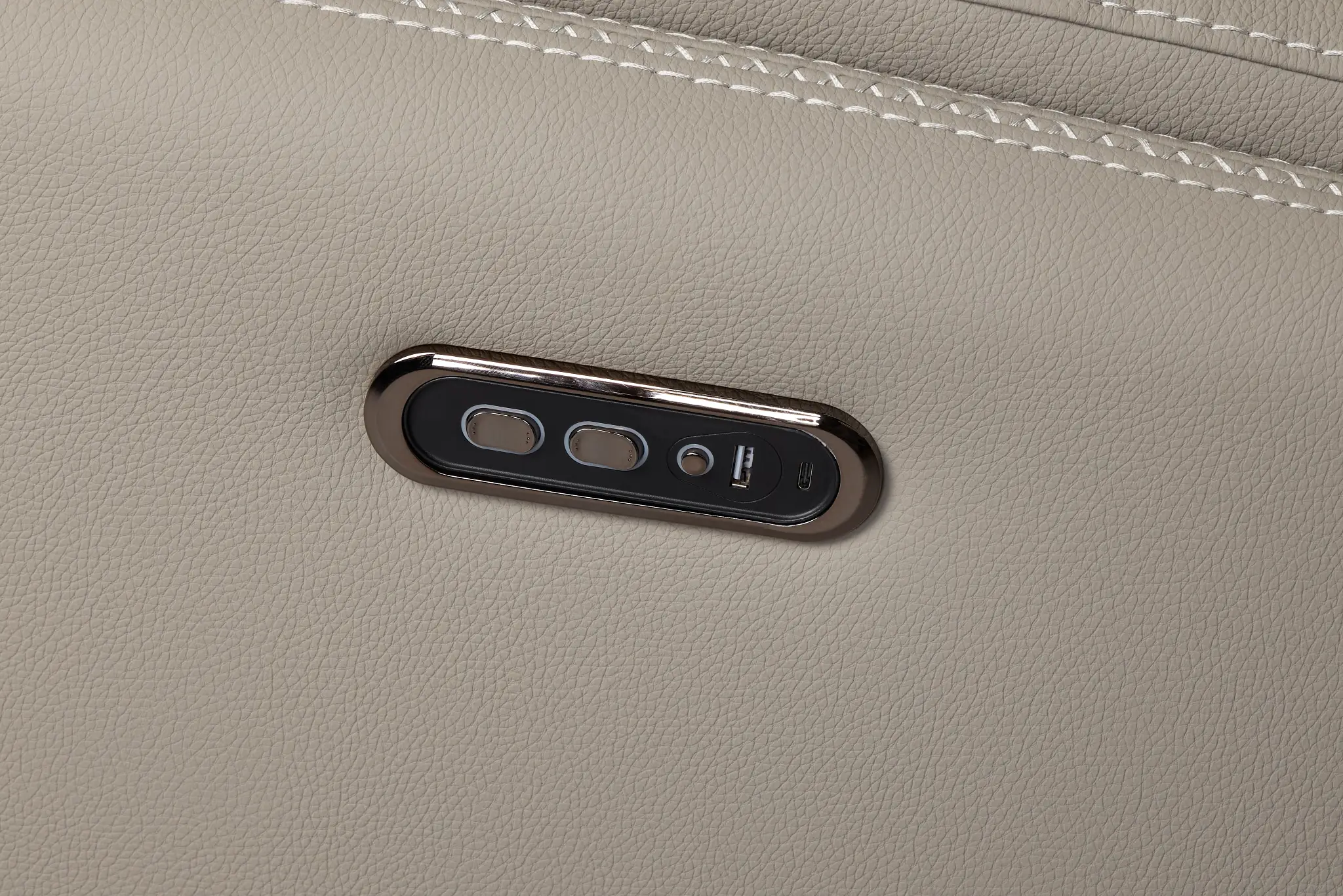 Jett Gray Micro Large Triple Power Reclining Two-arm Sectional Jett Gray Micro Large Triple Power Reclining Two-arm Sectional