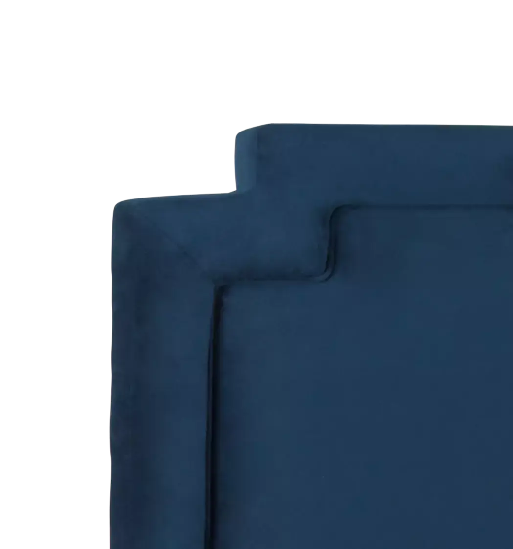 Whitney Dark Blue Uph Platform Bed Whitney Dark Blue Uph Platform Bed