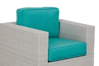 Biscayne Dark Teal Swivel Chair