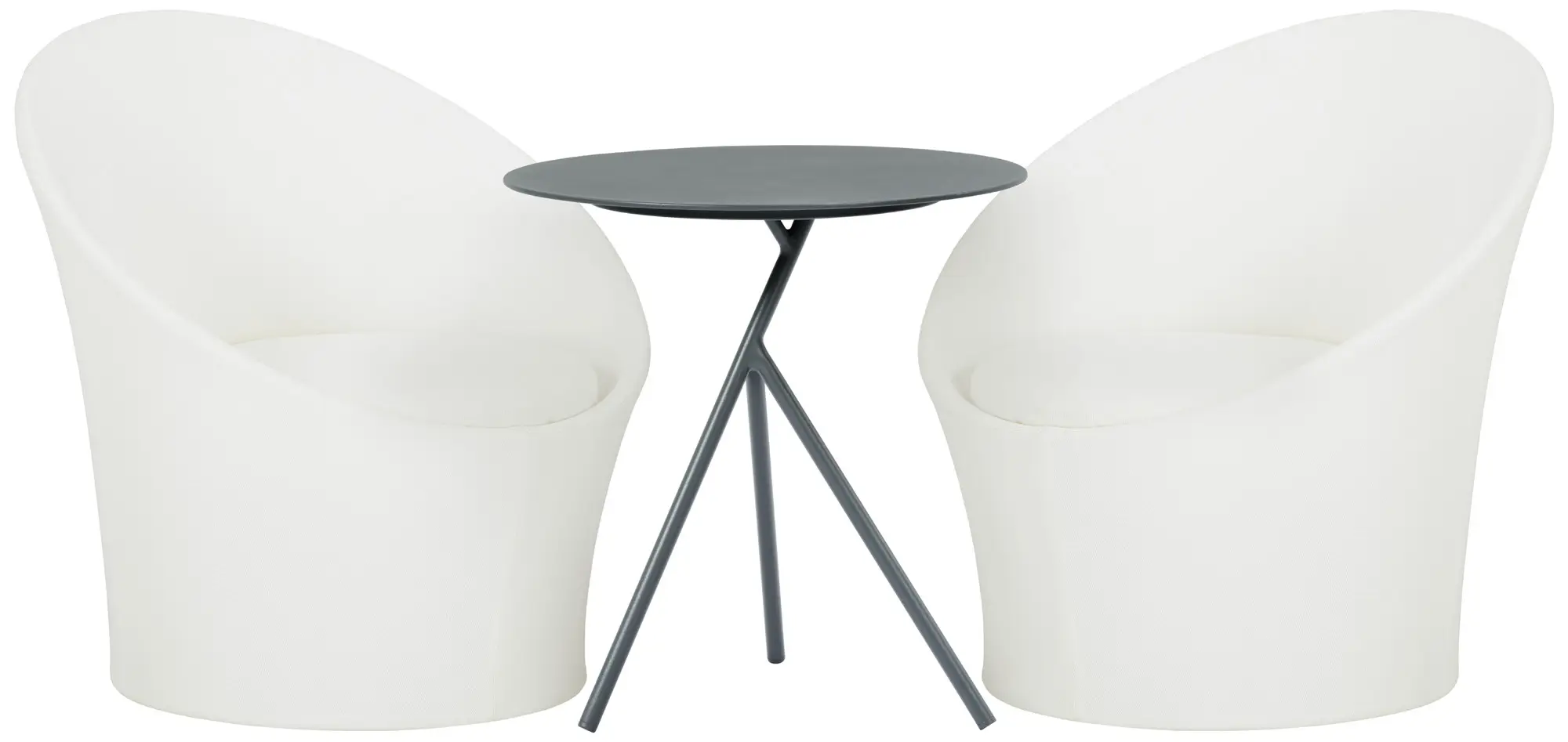 Ibiza Dark Gray Curved Balcony Set Ibiza Dark Gray Curved Balcony Set